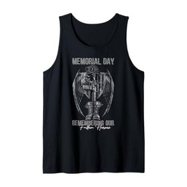 Memorial Day Remembering Our Fallen Heroes American US Flag Tank Top