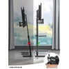 Universal Floor TV Stand with Mount 80 Degree Swivel Height