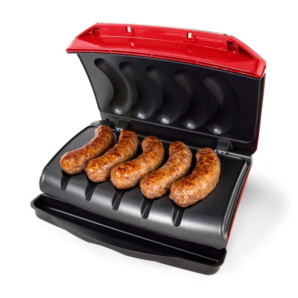 Nostalgia Game Day Sausage and Brat 5 Link Electric Grill