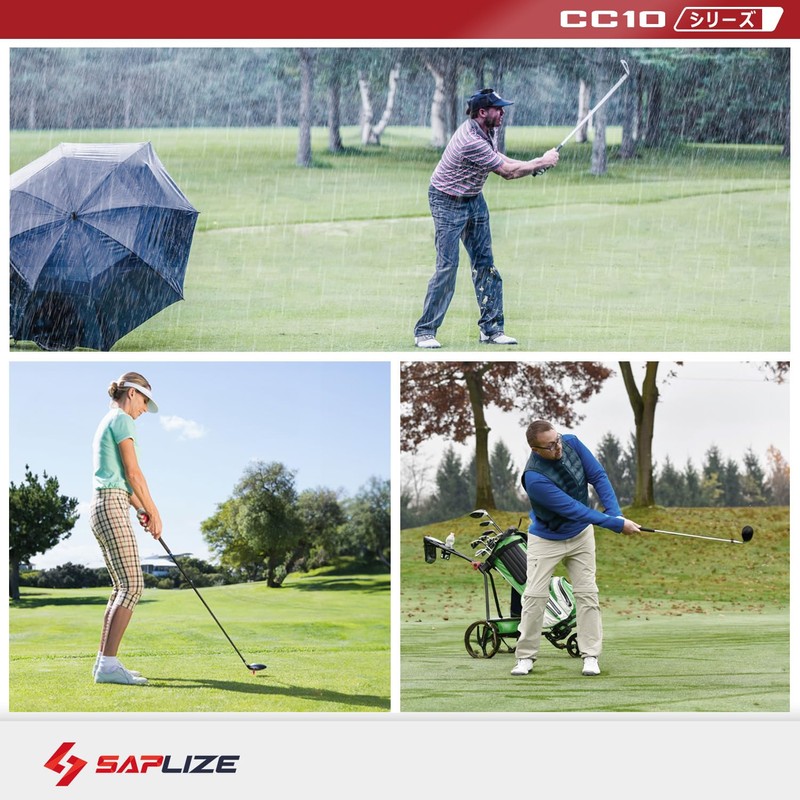 SAPLIZE High Performance Golf Rubber Grips, High Shock Absorption, Non