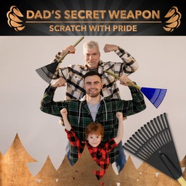 The ORIGINAL Beast Rake Back Scratcher, Lightweight, Oversized Rake Back Scratching Itch Relief, 15 Prongs, Wide Size Scratching Claw, Ergonomic BackScratcher for Adult Men and Women (Black)