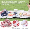 TOYANDONA Bento Box Drawstring Lunch Bag Double-Layer Thickened Japanese Style