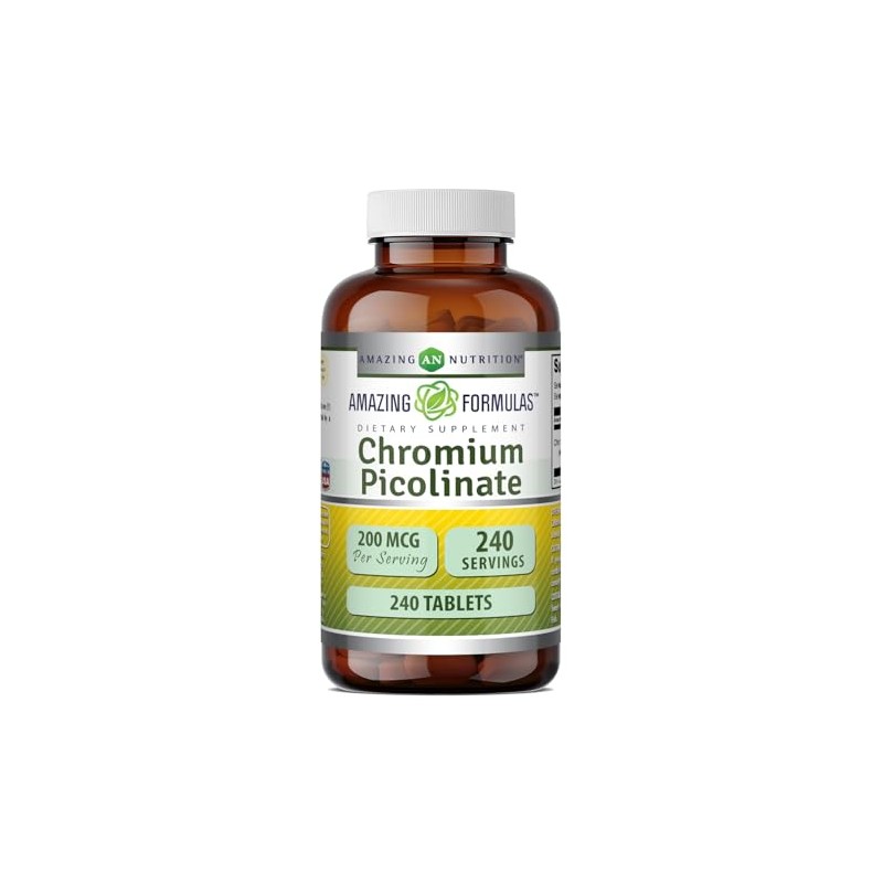 Amazing Nutrition Suplemento de picolinato de cromo de Amazing Formulas,