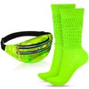 80s Neon Women Socks Holographic Fanny Pack Neon Slouch Socks