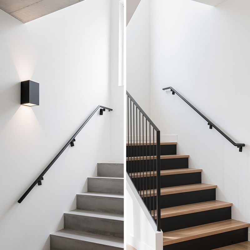 Patioer Adjustable Handrail Brackets, Heavy Duty Stair Railing Brackets for
