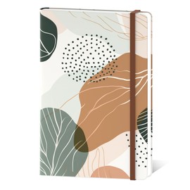 Hnogri Lined notebook, hard cover notebook for women, 160 pages thick paper, medium 5.7 x 8.4 inches, A5 drawing notebook for writing, notes, work, school and office use.