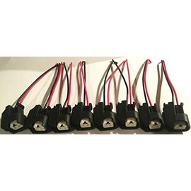 8pc EV6 injector plug connector pigtails Fits LS2 LS3 LS7 L76 L92 L99 LSA GM FORD CHEVY
