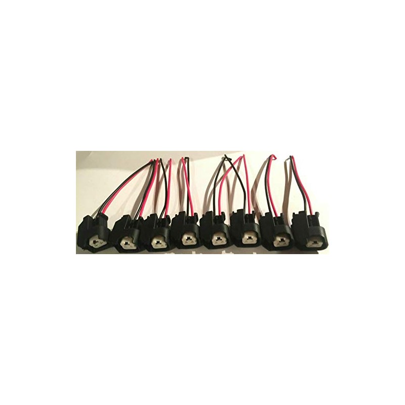 8pc EV6 injector plug connector pigtails Fits LS2 LS3 LS7