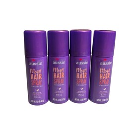 Aussie Lot of 4 Aussie Mega Hair Spray 24 Hour Flexible Hold Purse/Travel Size 1.5oz