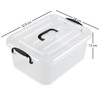 Waikhomes Set of 6 Storage Plastic Boxes Set, 8 L