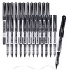 Black Ballpoint Pen, Pack of 25 Rollerball Pens, 0.7 mm