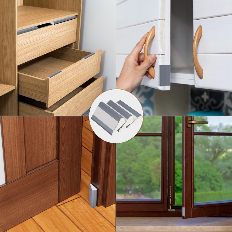 196” Wedge-Shape Foam Window Weather Stripping Door Seal Strip,Soundproofing Frame