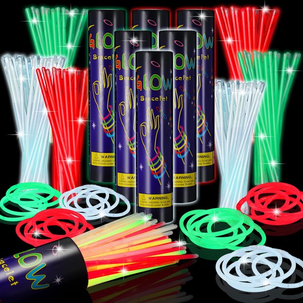 Libima 600 Pcs Glow Sticks Bulk with 600 Connectors 8