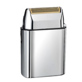 Electric Beard Trimmer Machine Stainless Steel Portable Cordless Strong Powerful Beard Clipper Silver