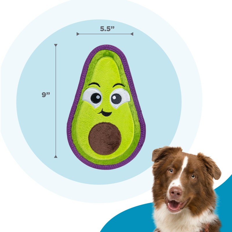 Outward Hound Tough Skinz Durable Squeaky Dog Toy with Two