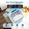 HealSmart Countertop Ice Maker Machine Self-Cleaning with Scoop Basket &