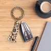 SOYCEV Stretchable Wristband Wristlet Keychain Leopard Print Keychain Wrist Key