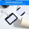 Classicseali 12PCS Id Card Holder Horizontal, Transparent Horizontal Id Badge