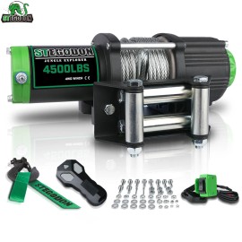 STEGODON 12V 4500LBS Electric Winch Steel Cable Wireless Tow Truck ATV UTV 4WD