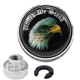 GUAIMI Fender Seat Bolt Screw Nut Kit 1/4"-20 Thread for Harley Davidson 1996-2020 Sportster Dyna Touring Softail CVO- United We Stand-Chrome