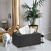 BTSKY Rectangular Tissue Box Cover Holder PU Leather Napkin Holder