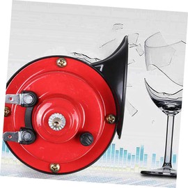 Alipis 1 Pair Loud Electric Snail Horns for Cars Trucks Motorcycles Vehicle Horn with Durable Material Powerful Compressor for Enhanced Safety