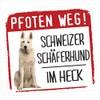 siviwonder Swiss Shepherd Dog Swiss Paws Way Small Car Sticker