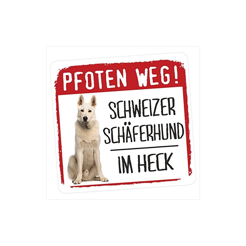 siviwonder Swiss Shepherd Dog Swiss Paws Way Small Car Sticker