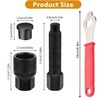 QZKJQDD Bicycle Crank Puller with 16 mm Key, Bicycle Crank