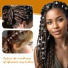 FENQURO Pack of 100 Gold Hair Accessories, Dreadlocks Jewellery, Golden