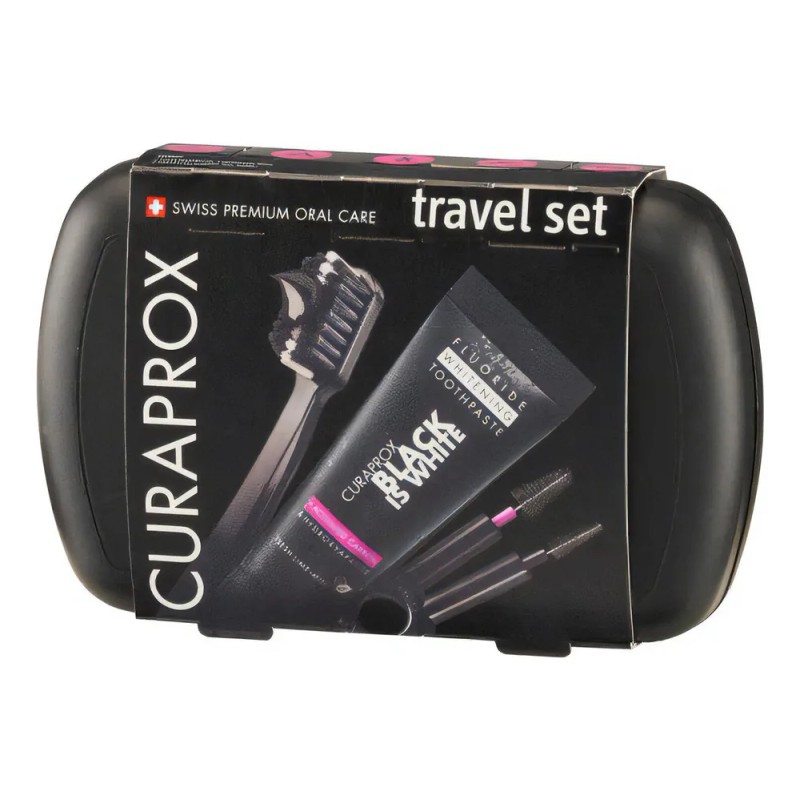 Set De Viaje Black Is White Curaprox