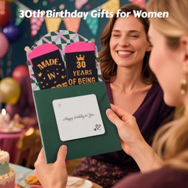 Moyel 30th Birthday Gifts for Women Funny Socks Women 6-9 Gift for Her Daughter 30th Birthday Gifts Ideas Unusual 1995 Present for Her Friends Auntie Granddaughter