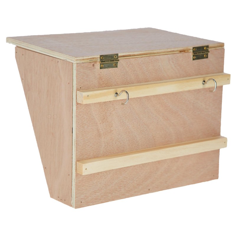 Hay Rack with Wooden Seat, 25 x 17 x 20