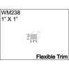 Flexible Moulding - Flexible Flatstock Moulding - WM238-1" X 1"