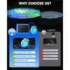 Vovamo Solar Pool Lights,Underwater IP68 Pool Lights with 8-Color Changing