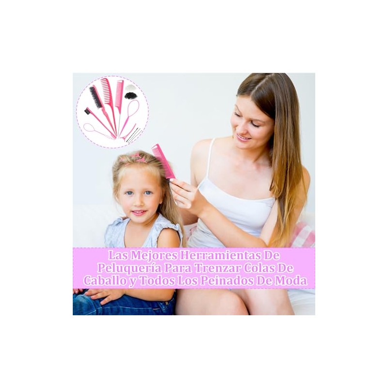 HEYMKGO Juego de Herramientas para Peinar el Cabello con 400Pcs