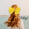 8 Inch Grosgrain Bow for Women and Girls (Yellow)