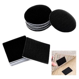 Carpet Pads Grippers, Non-Slip Washable Grippers, Multi-Purpose Washable Carpet Tape Grippers for All Types of Carpets, Set of 10