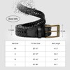 JASGOOD Men's Braided Leather Woven Belt for Men Casual Jeans