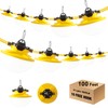JC-LGL 100FT Construction String Light 130W 16000Lm, 5000K Industrial Grade