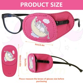 Pack of 6 Amblyopia Children's Eye Patches, Amblyopia Children's Correction Orthoptic Eye Patch Medical for Squinting Glasses Cover Eye Patch Lazy Eye Strabismus Eye Patches