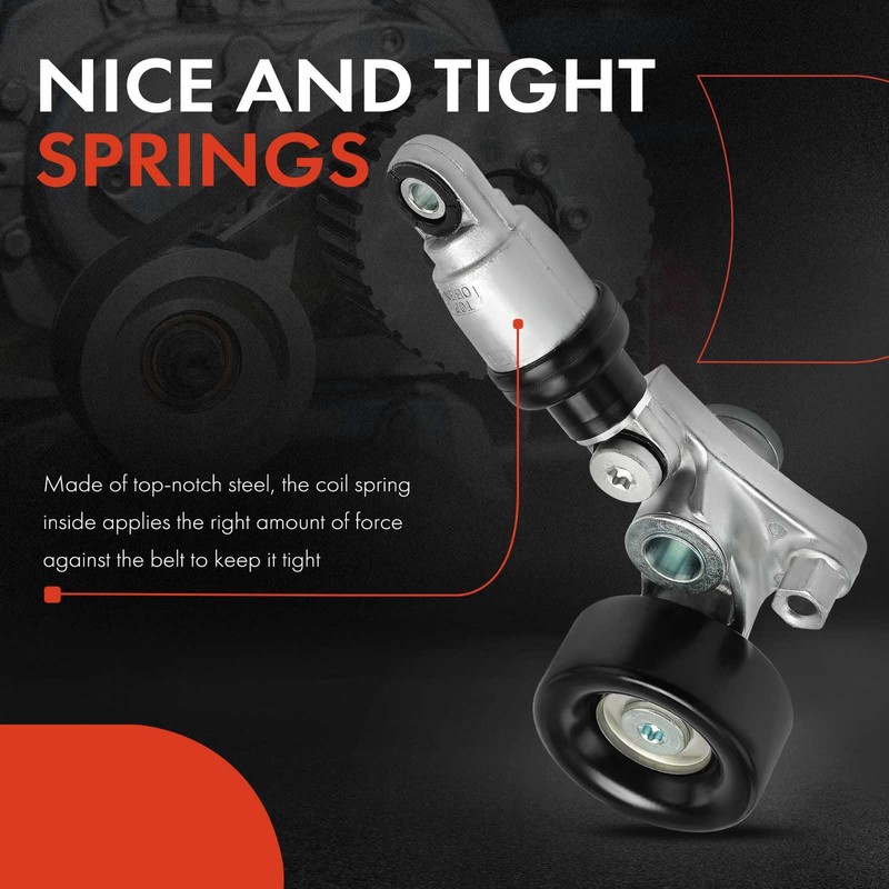 A-Premium Belt Tensioner Assembly with Pulley Compatible with Honda Accord