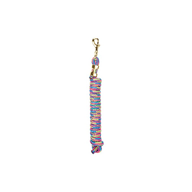 Weaver Leather Mini/Pony Lead Rope, Pink Fusion/Purple Jazz/Hurricane Blue/Lime Zest,