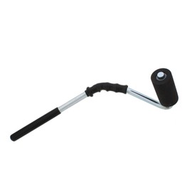 DCT Heavy-Duty High-Pressure Rubber J-Roller – Curved Handle and Solid Hard Roller Tool for Floor Laminate & Veneer Glue