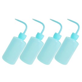 Mipcase 4pcs Rinse Bottle Multipurpose Squeeze Bottle for Eyelash Extensions Salad Jam Storage Plant Watering for Artists Hairdressers