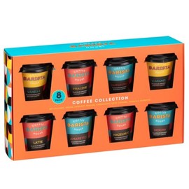 Coffee Gift Set - 8 Instant Coffee Travel Takeout Cups For Adult Men Women - Instant Coffee Gifts Set With Mocha Hazelnut Praline Latte Caramel Vanilla Amaretto Praline - Christmas Stocking Fillers