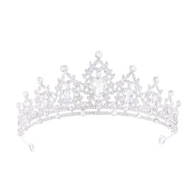 Feltent Princess Tiara and Crown for Women Wedding Tiaras for Bridal girls Tiaras and Crystal Crowns Rhinestone Headband Metal Hair Accessories for Costume Birthday Party Prom Gifts