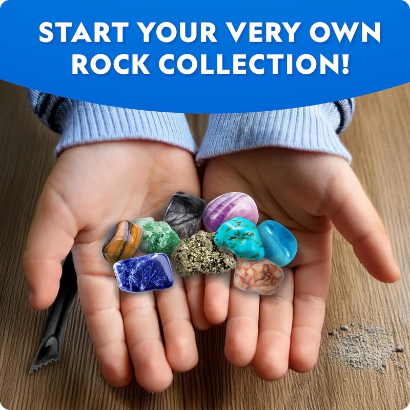 National Geographic Gigantic Gemstone Dig Kit Excavate 100 Real Gems