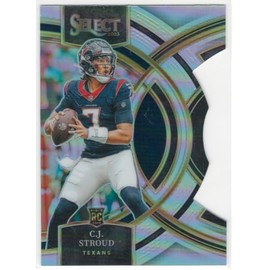 2023 Panini Select C.J Stroud Premier Silver Prizm Die-Cut Rookie Card