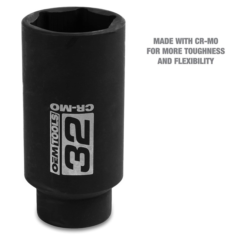 32MM AXLE NUT SKT 1/2" DR